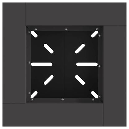 Focolare Nero 48 x 48 x 40 cm Acciaio