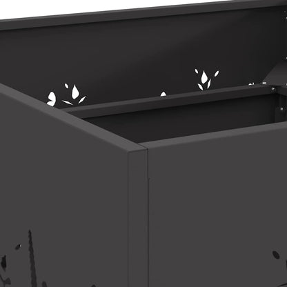 Focolare Nero 60 x 60 x 30 cm Acciaio