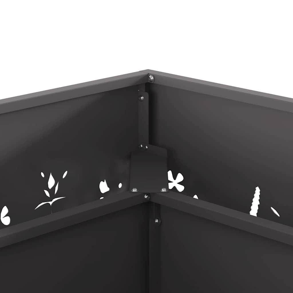 Focolare Nero 60 x 60 x 30 cm Acciaio