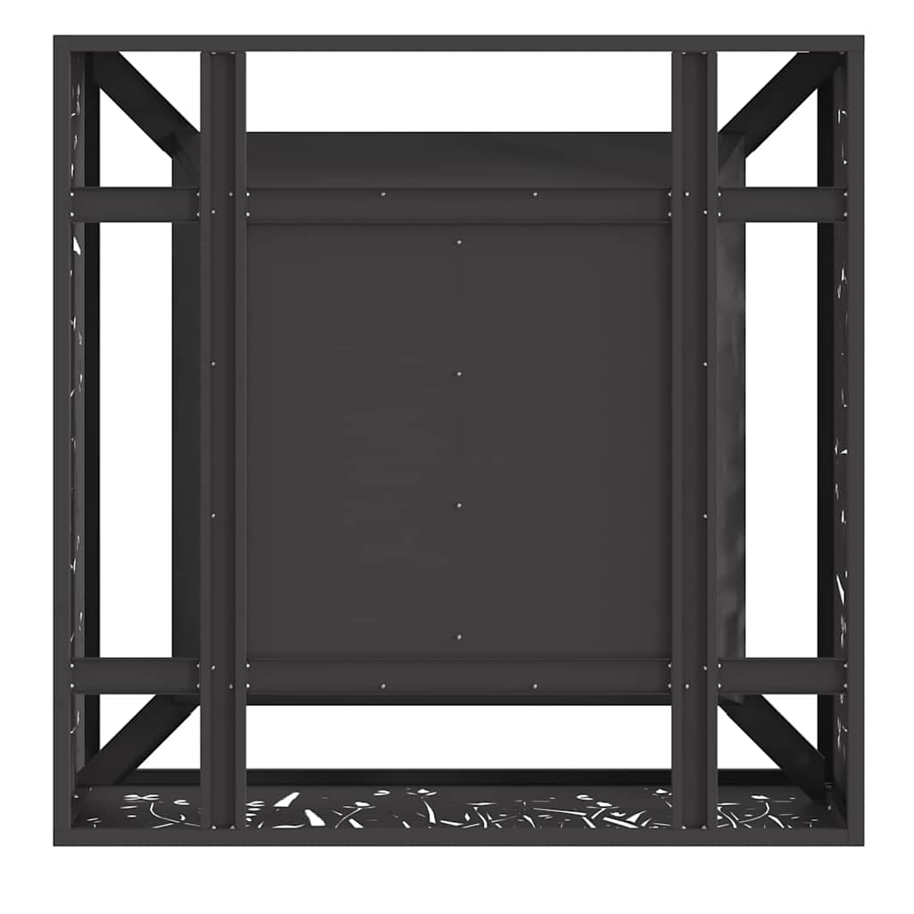 Focolare Nero 80 x 80 x 30 cm Acciaio