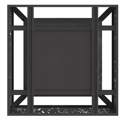Focolare Nero 80 x 80 x 30 cm Acciaio