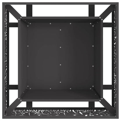 Focolare Nero 80 x 80 x 30 cm Acciaio