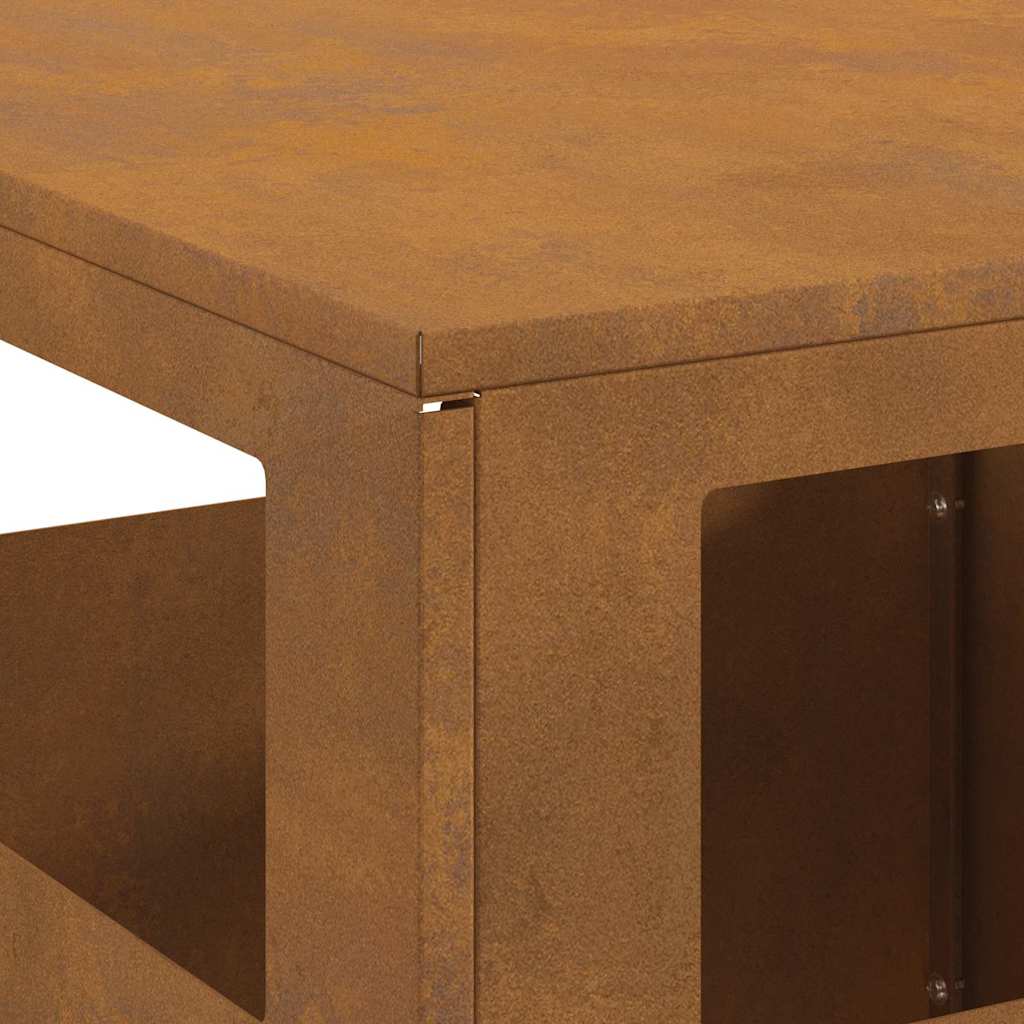 Focolare Marrone 35 x 35 x 100 cm Acciaio