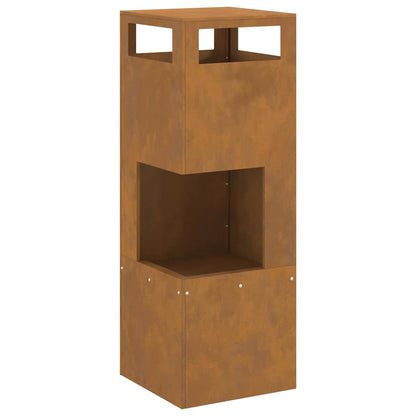 Focolare Marrone 35 x 35 x 100 cm Acciaio