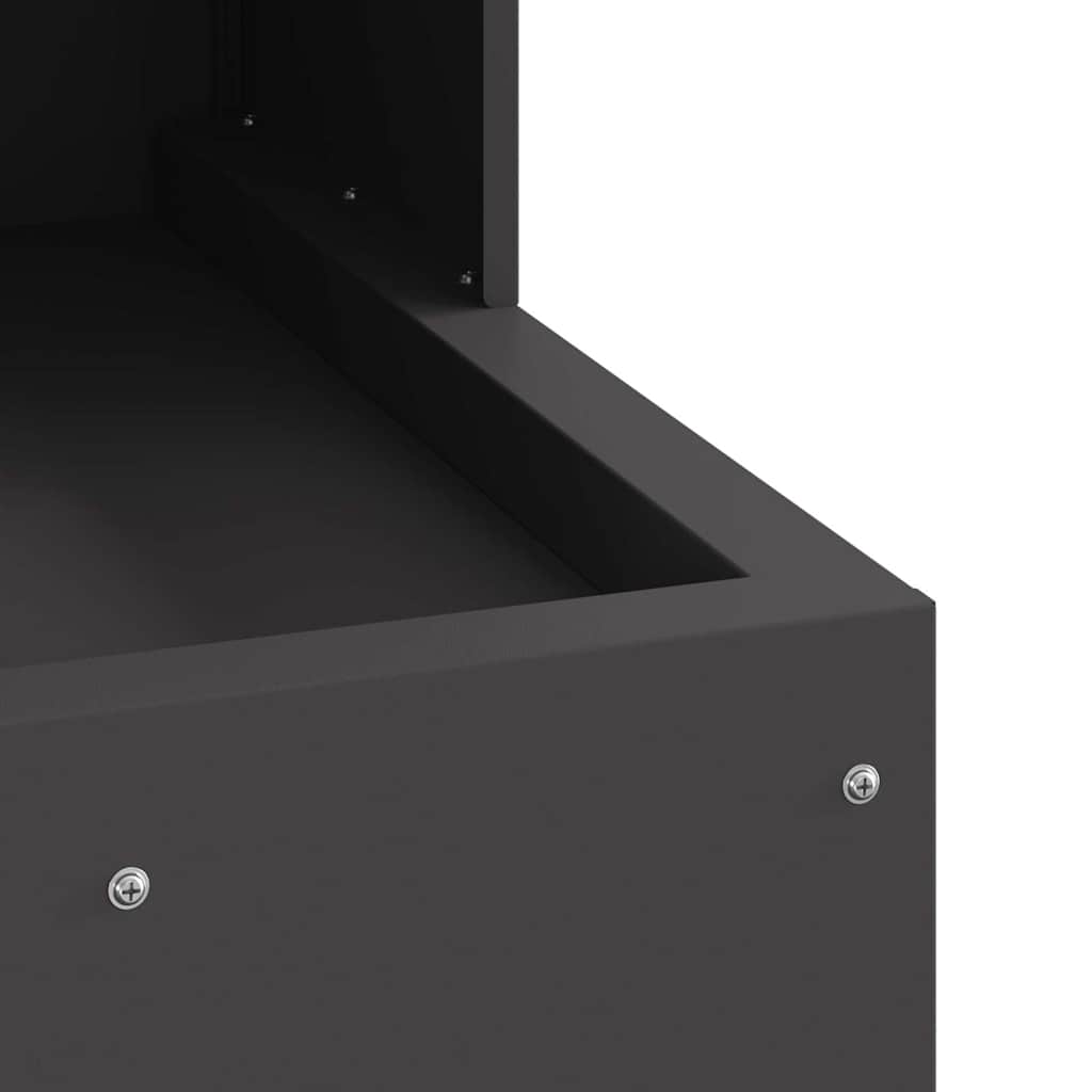 Focolare Nero 50 x 50 x 100 cm Acciaio