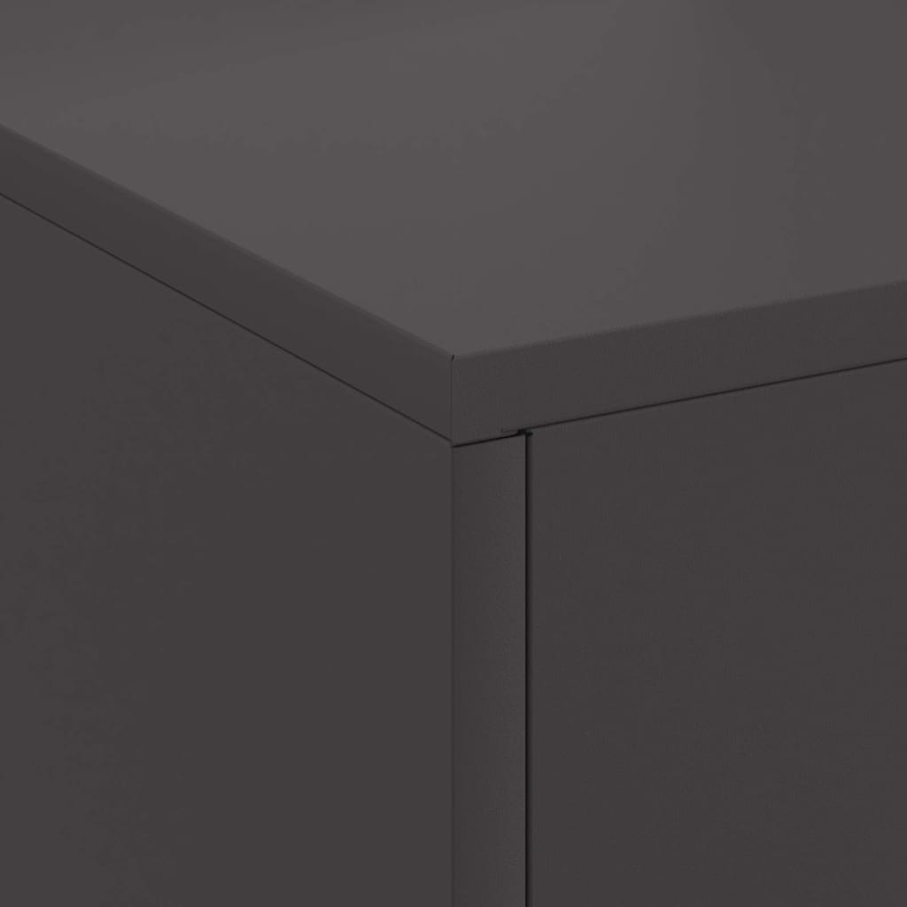 Focolare Nero 80 x 50 x 96 cm Acciaio laminato a freddo