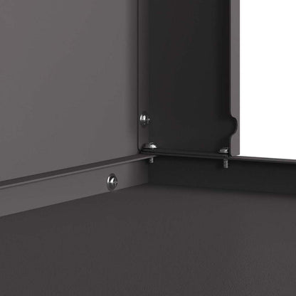 Focolare Nero 80 x 50 x 96 cm Acciaio laminato a freddo