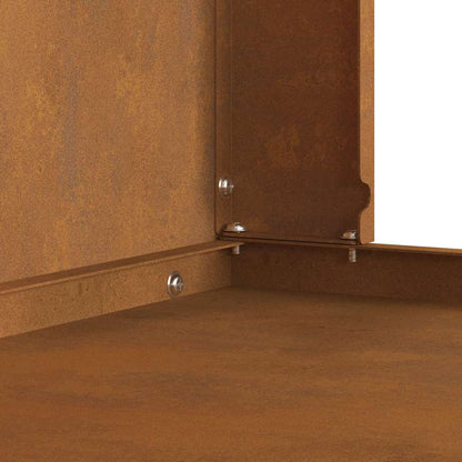 Focolare Marrone 80 x 50 x 96 cm acciaio corten