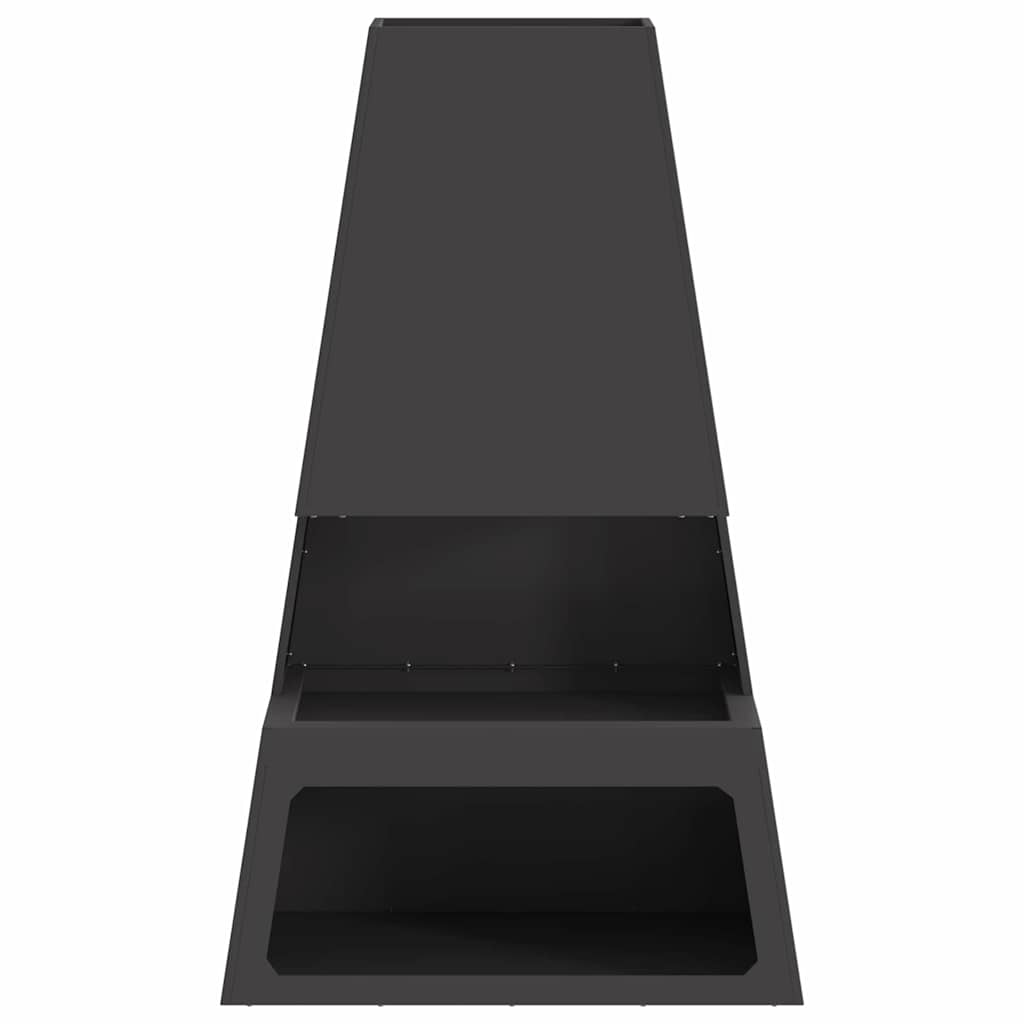 Focolare Nero 60 x 35 x 100 cm Acciaio