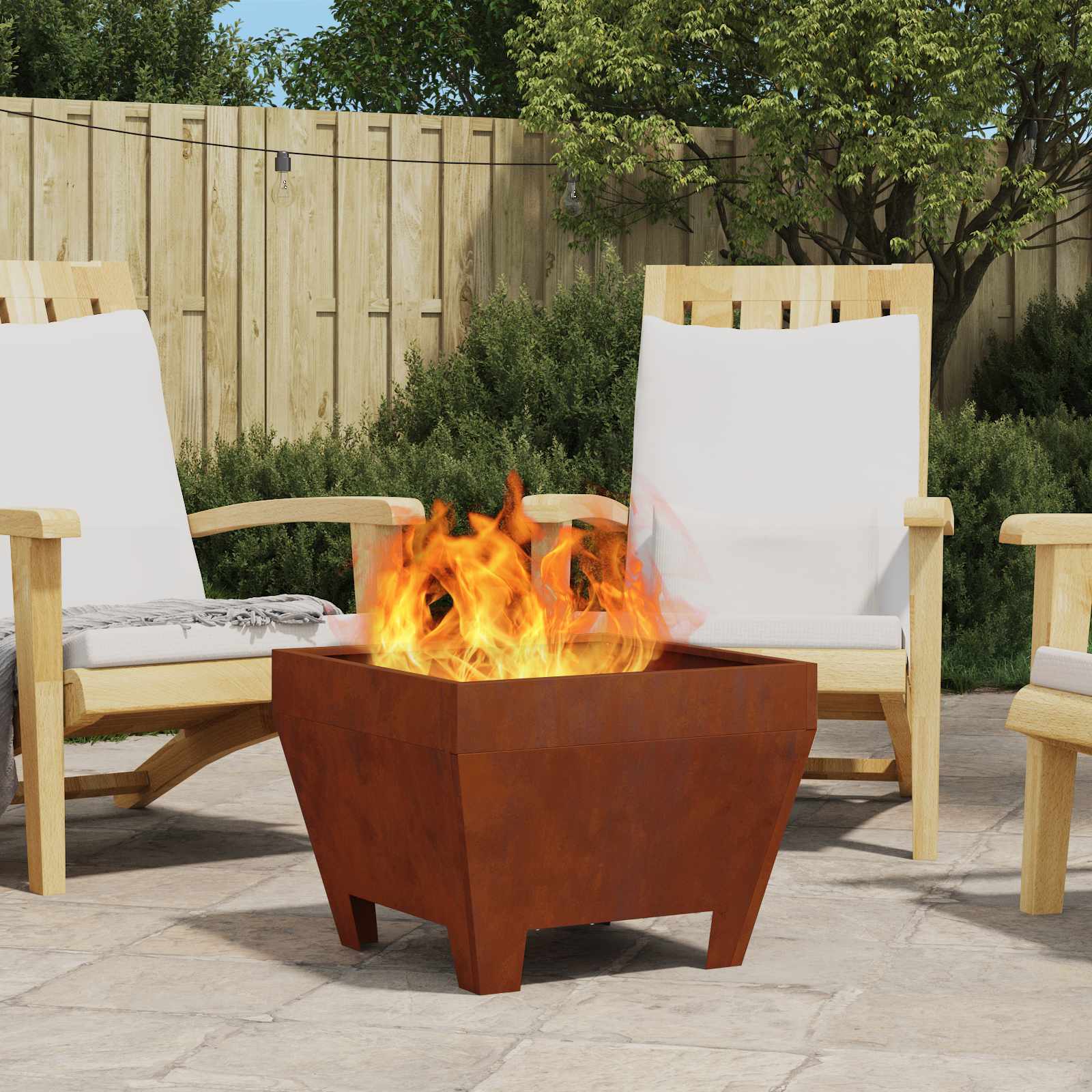 Focolare Marrone 50 x 50 x 38 cm | homemem39