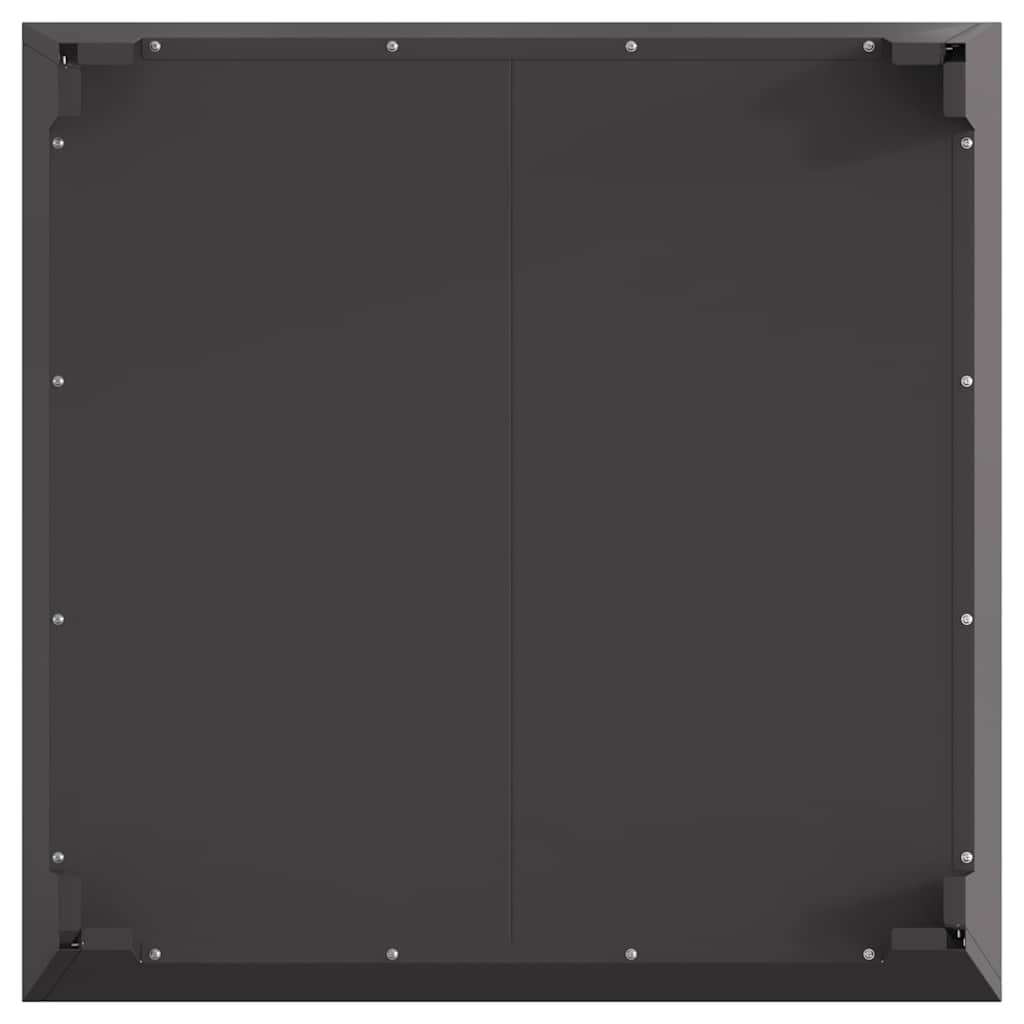 Focolare Nero 80 x 80 x 43 cm Acciaio