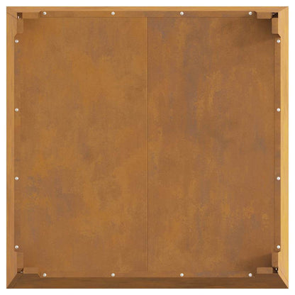 Focolare Marrone 80 x 80 x 43 cm Acciaio