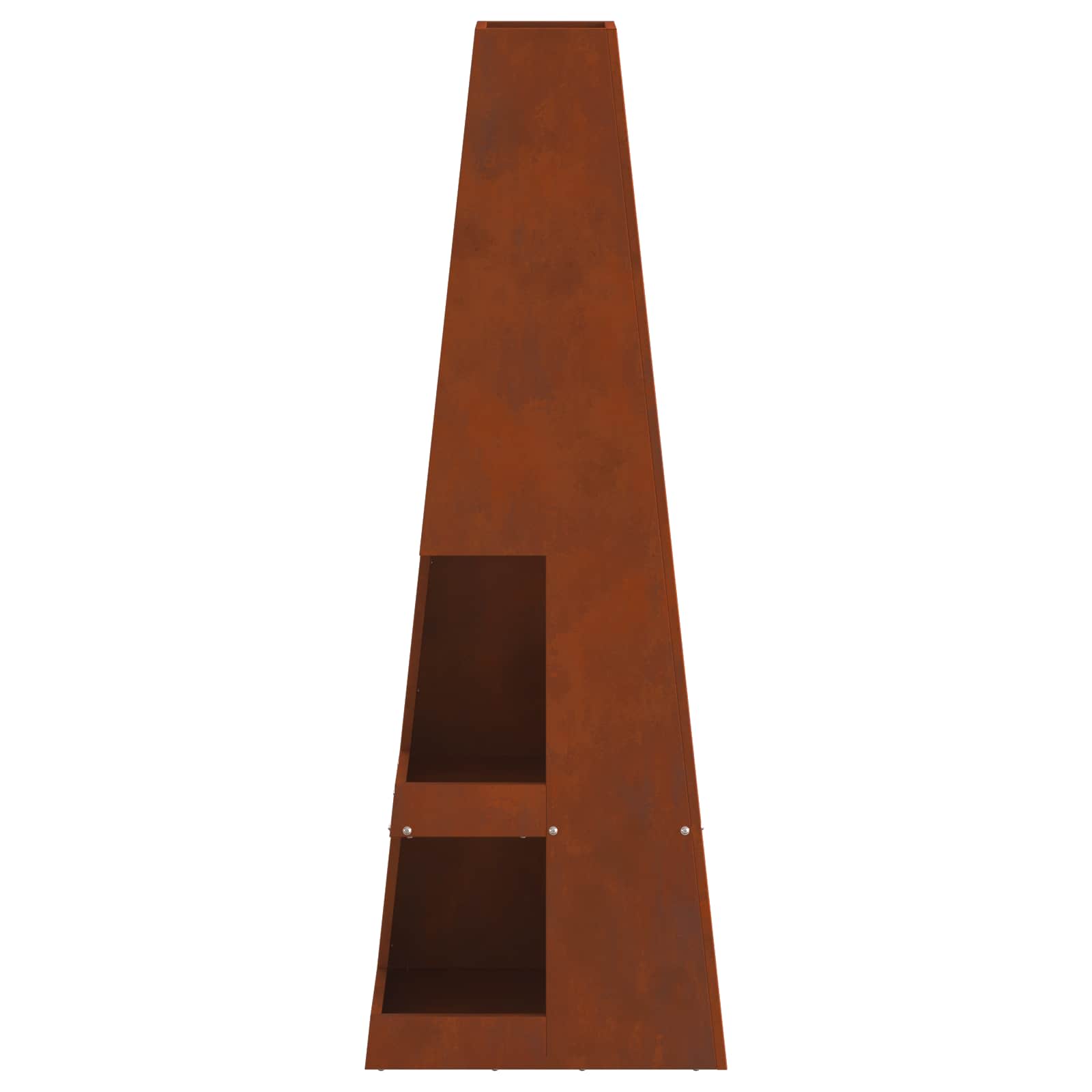 Focolare Marrone 35 x 35 x 100 cm Acciaio CorTen | homemem39