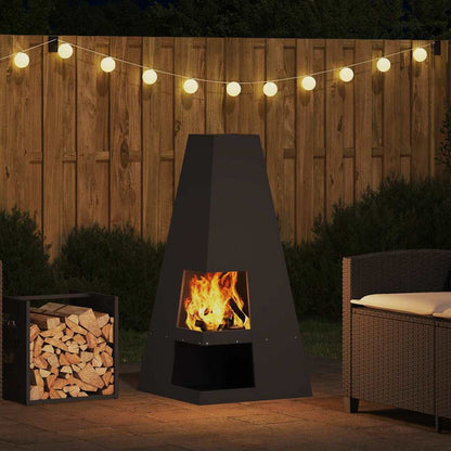 Focolare Nero 50 x 50 x 100 cm Acciaio | homemem39
