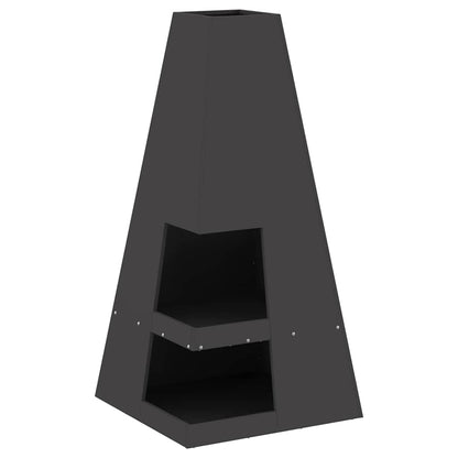 Focolare Nero 50 x 50 x 100 cm Acciaio | homemem39