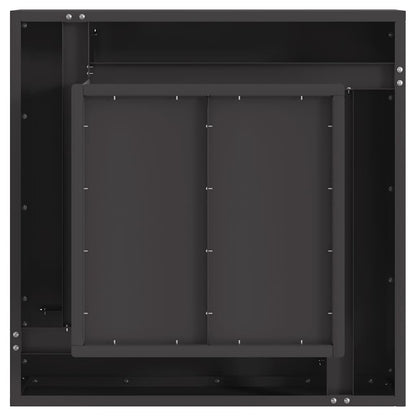Focolare Nero 60 x 60 x 30 cm Acciaio
