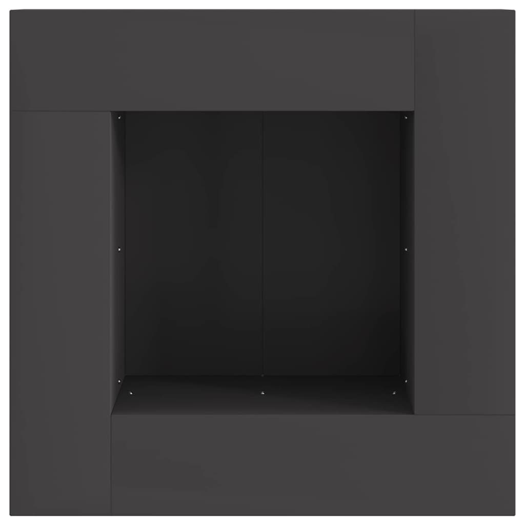 Focolare Nero 60 x 60 x 30 cm Acciaio