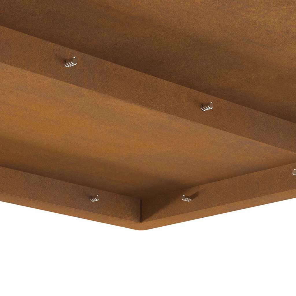 Focolare Marrone 60 x 60 x 30 cm Acciaio