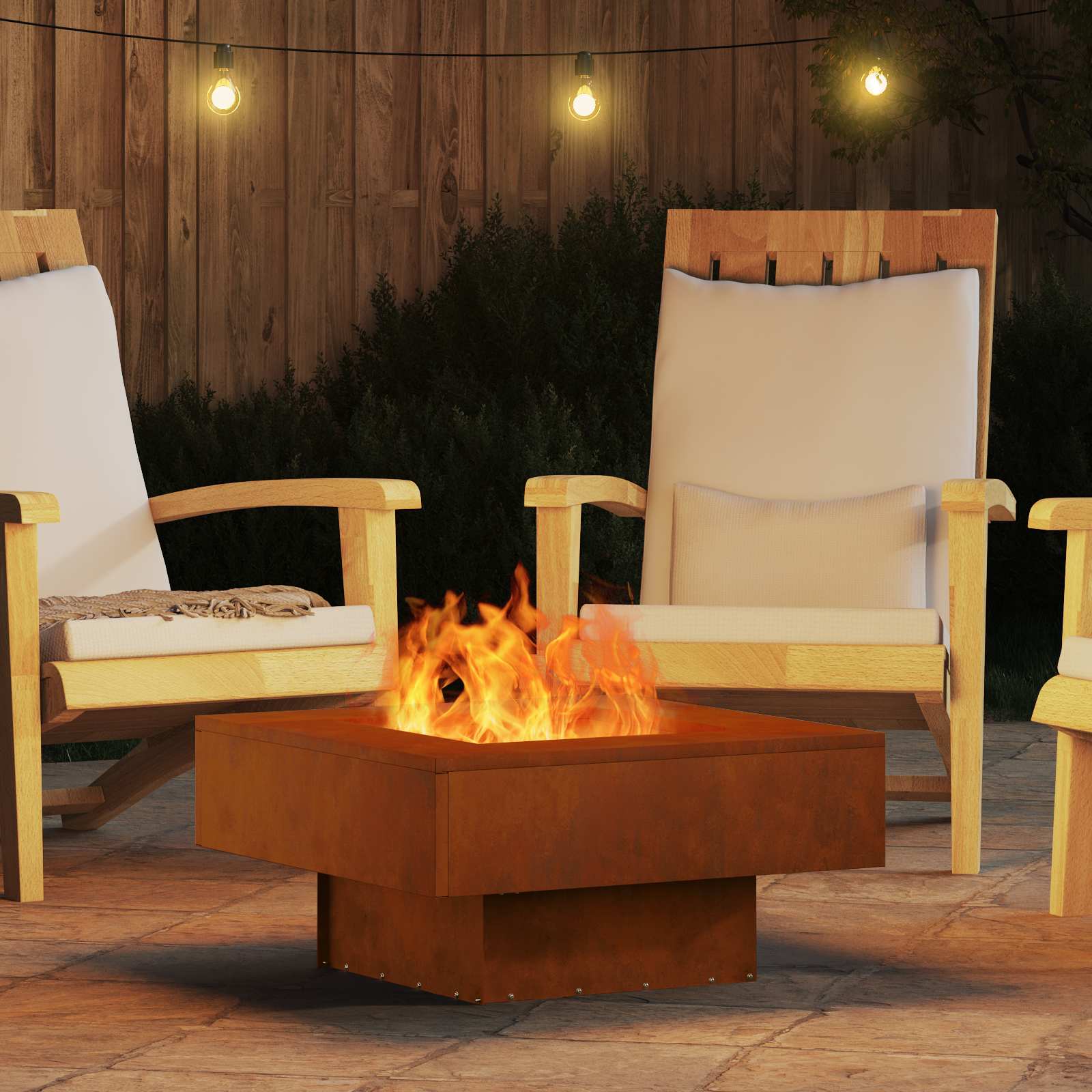 Focolare Marrone 60 x 60 x 30 cm | homemem39