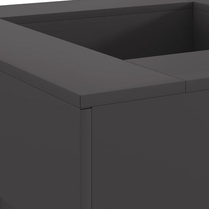 Focolare Nero 80 x 80 x 40 cm Acciaio | homemem39