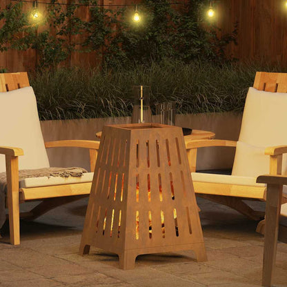 Focolare Marrone 50 x 50 x 70 cm acciaio corten