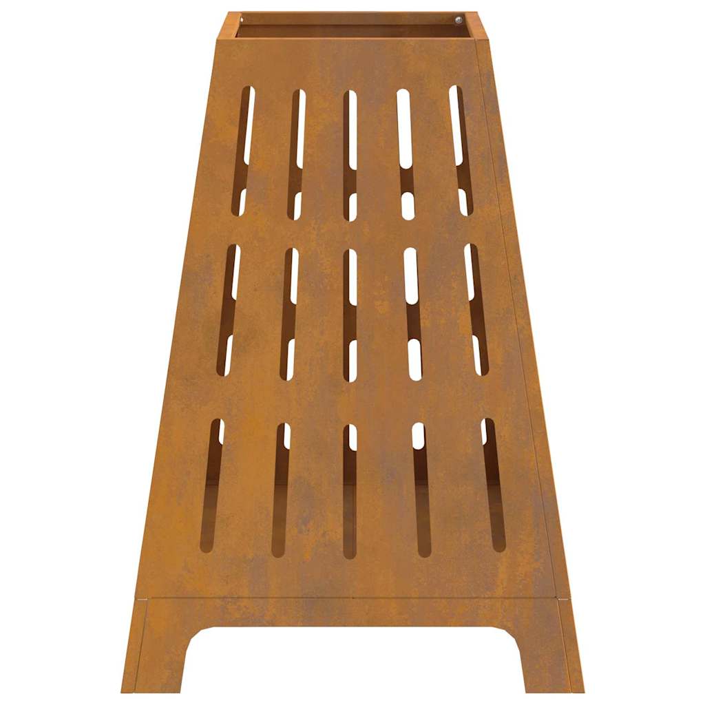 Focolare Marrone 50 x 50 x 70 cm acciaio corten