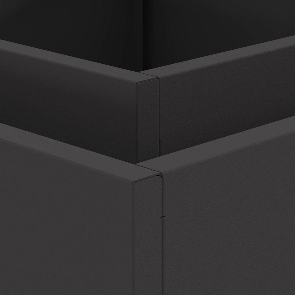Focolare Nero 60 x 60 x 30 cm Acciaio