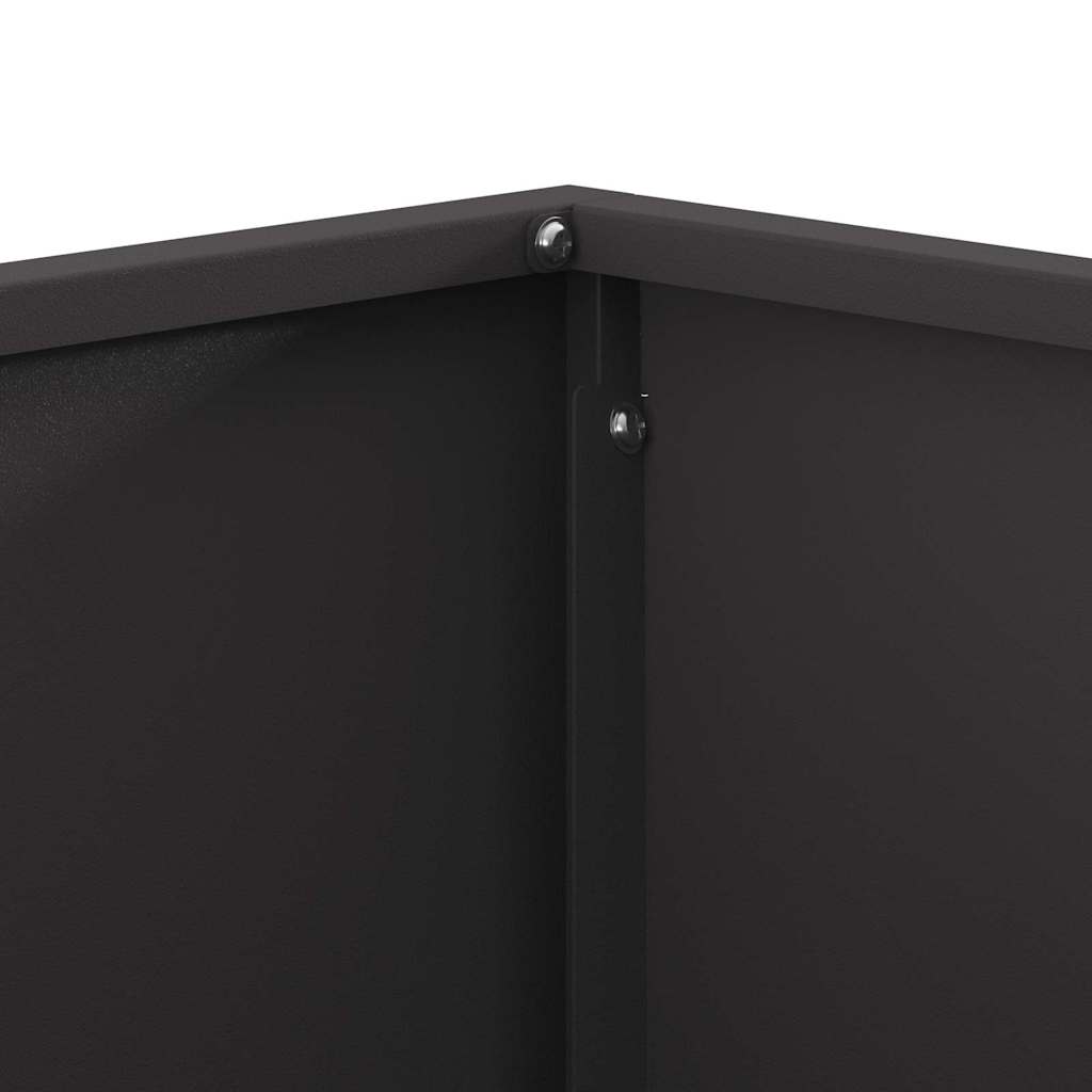 Focolare Nero 80 x 80 x 40 cm Acciaio