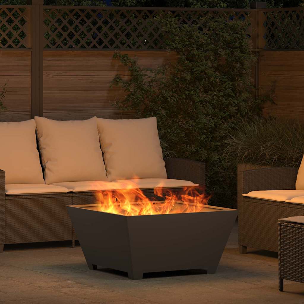 Focolare Nero 80 x 80 x 40 cm Acciaio