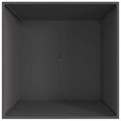 Focolare Nero 80 x 80 x 40 cm Acciaio