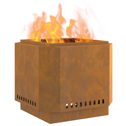 Focolare Senza Fumi Marrone 58 x 58 x 51 cm Acciaio