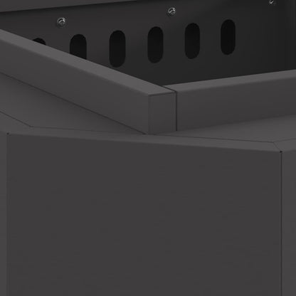 Focolare Senza Fumi Nero 48 x 48 x 51 cm Acciaio