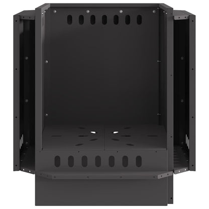 Focolare Senza Fumi Nero 48 x 48 x 51 cm Acciaio