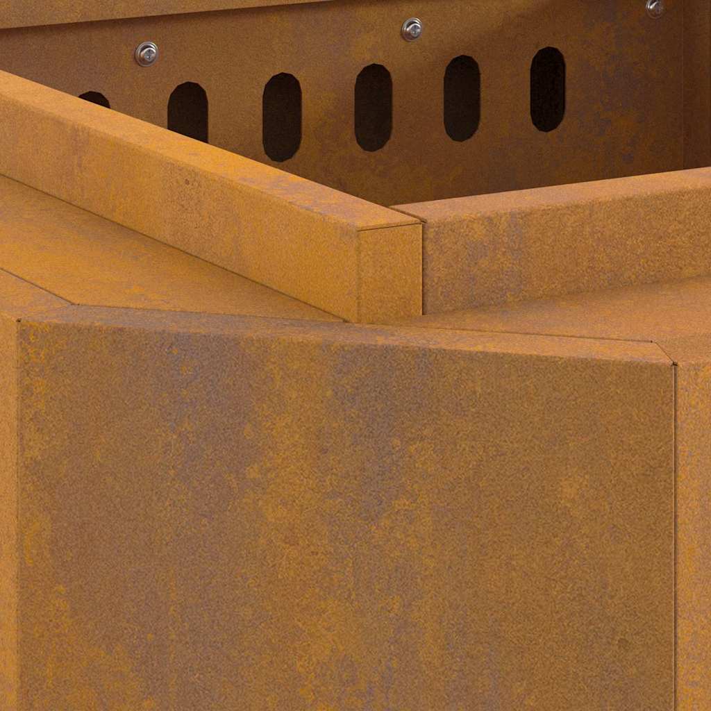 Focolare Senza Fumi Marrone 48 x 48 x 51 cm Acciaio