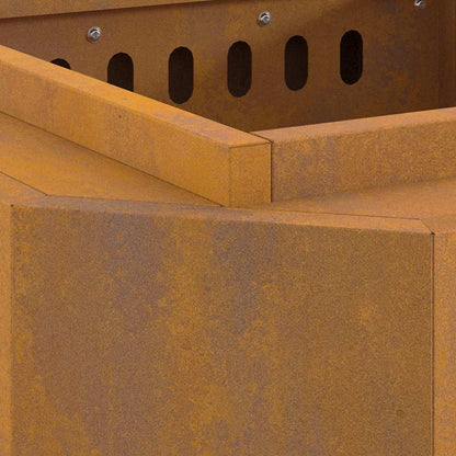 Focolare Senza Fumi Marrone 48 x 48 x 51 cm Acciaio