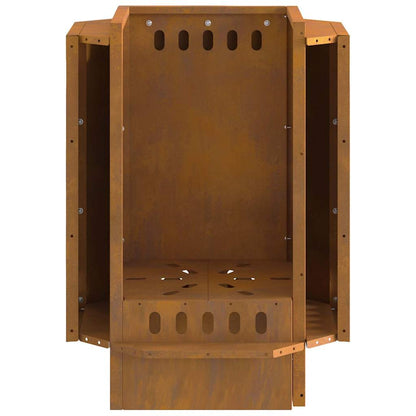 Focolare Senza Fumi Marrone 38 x 38 x 51 cm Acciaio