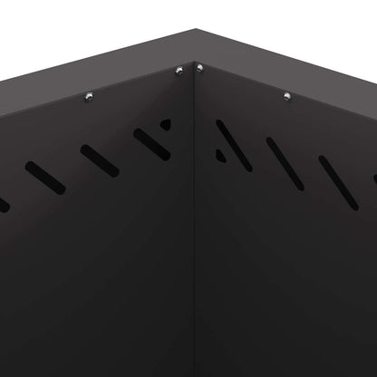 Focolare Senza Fumi Nero 58 x 58 x 51 cm Acciaio