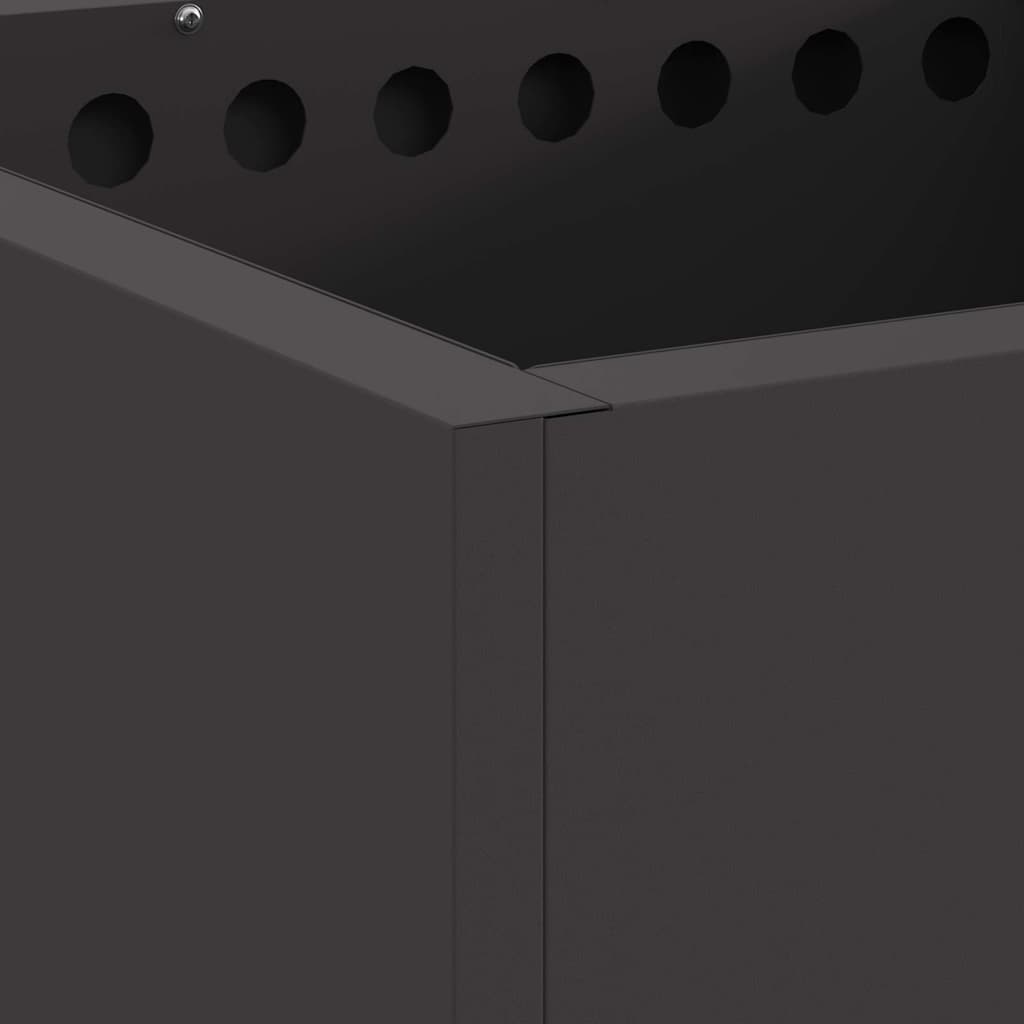 Focolare Senza Fumi Nero 48 x 48 x 50 cm Acciaio