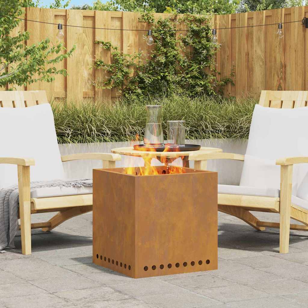 Focolare Senza Fumi Marrone 48 x 48 x 50 cm Acciaio