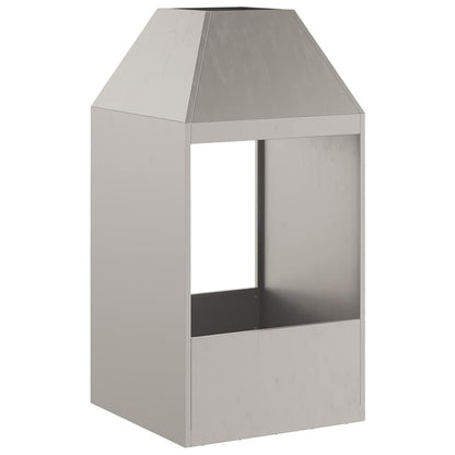 Focolare Marrone 50 x 50 x 100 cm Acciaio