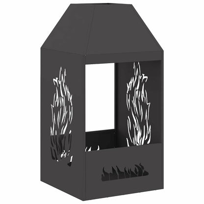 Focolare Nero 50 x 50 x 100 cm Acciaio