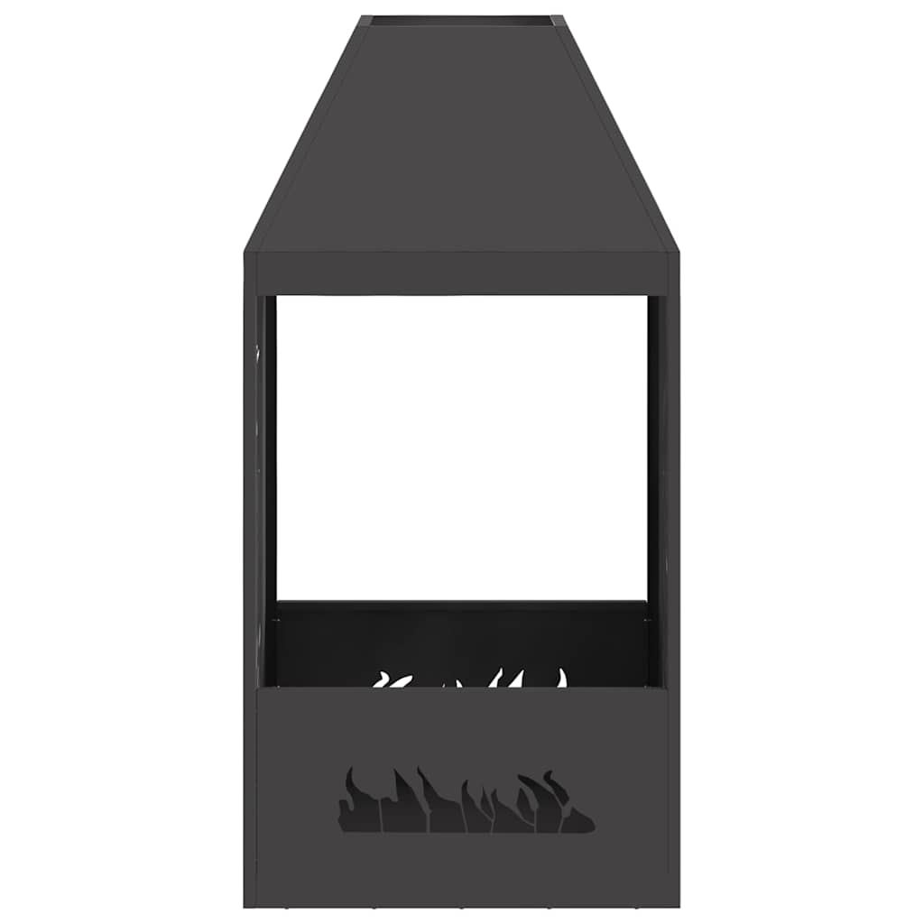 Focolare Nero 50 x 50 x 100 cm Acciaio