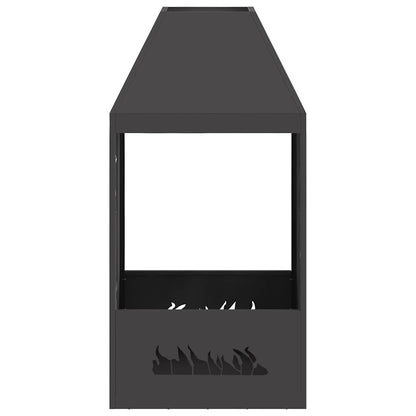 Focolare Nero 50 x 50 x 100 cm Acciaio