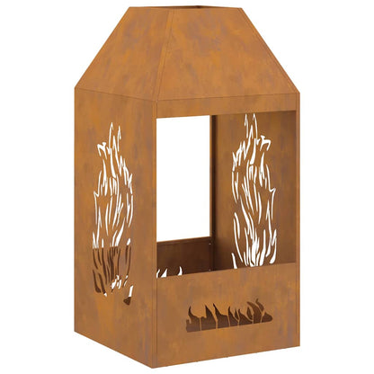 Focolare Marrone 50 x 50 x 100 cm Acciaio