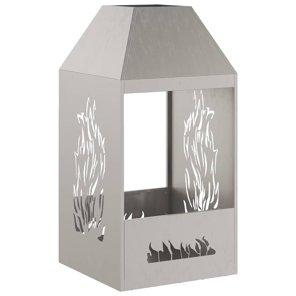 Focolare Marrone 50 x 50 x 100 cm Acciaio