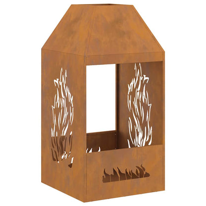 Focolare Marrone 50 x 50 x 100 cm Acciaio