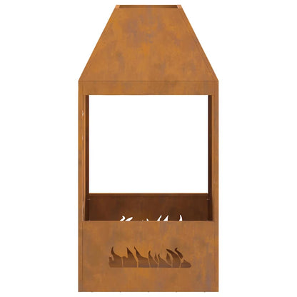 Focolare Marrone 50 x 50 x 100 cm Acciaio