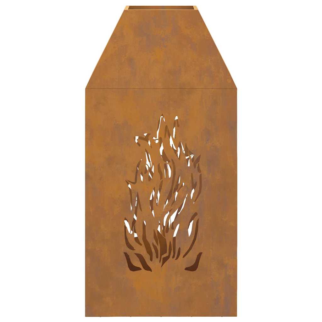 Focolare Marrone 50 x 50 x 100 cm Acciaio