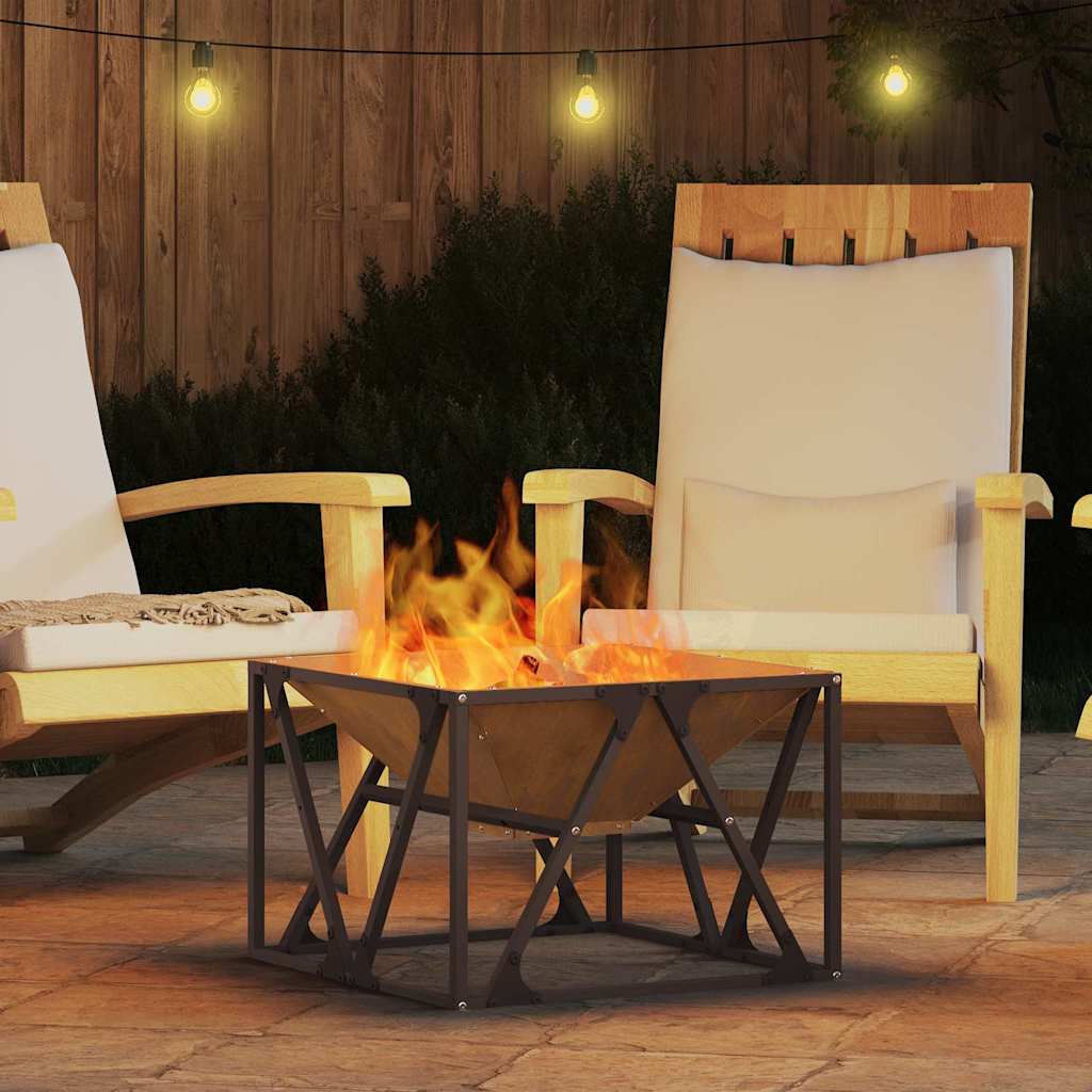 Focolare Marrone 50 x 50 x 35 cm Acciaio