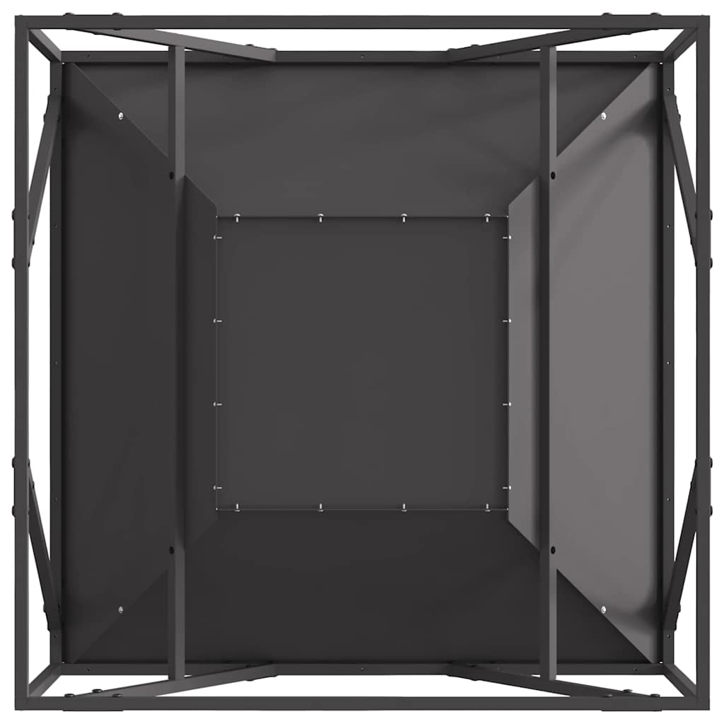 Focolare Nero 80 x 80 x 40 cm Acciaio